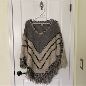 Beautiful boho poncho from Francesca’s